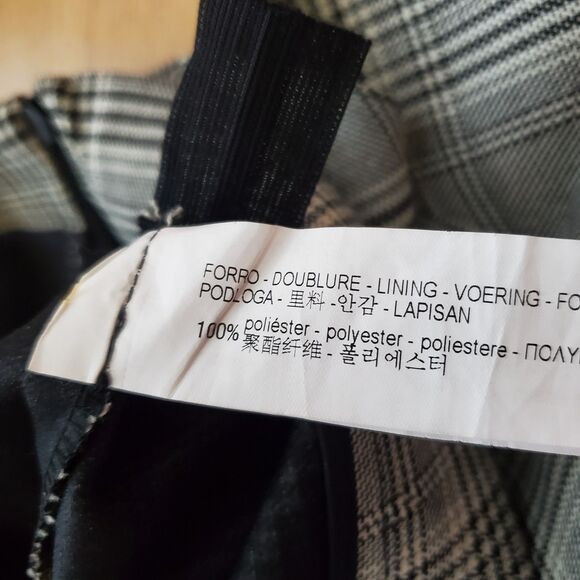 Zara Black & White Plaid Mini Skirt - Picture 8 of 9